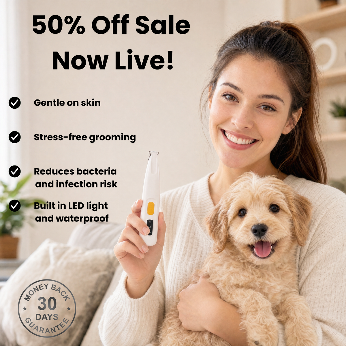 Happy Paws™ Precision Paw & Fur Trimmer