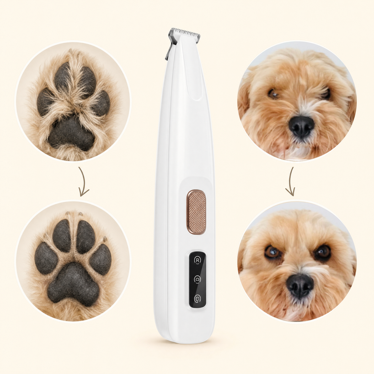 Happy Paws™ Precision Paw & Fur Trimmer